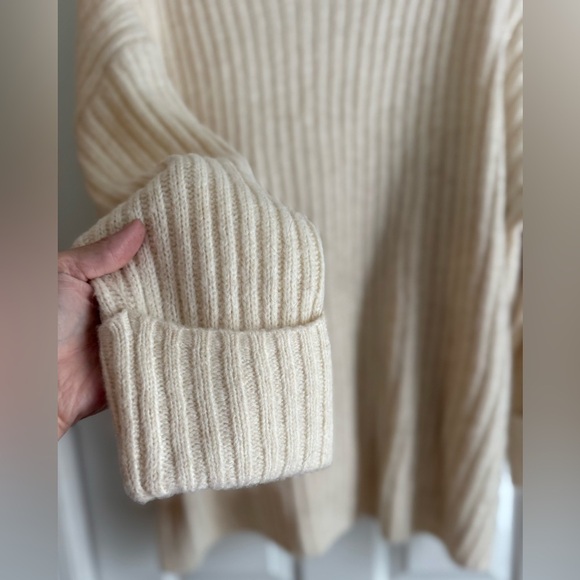 Old Navy Sweater Woman’s Size 2X Cream White Long Sleeve Knit Sweater Long Tunic - Picture 2 of 7